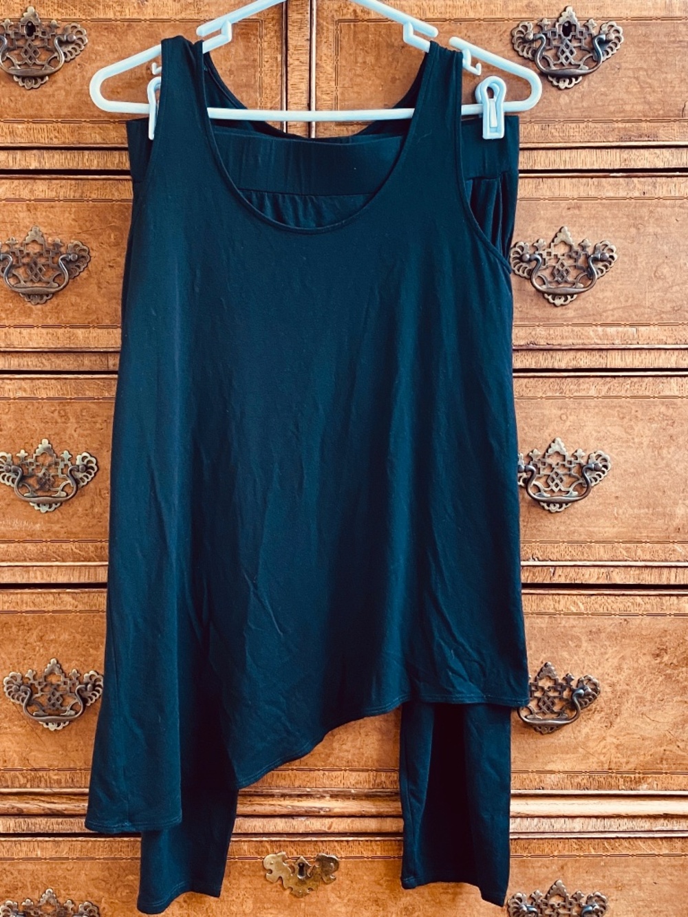 Eileen Fisher Two Piece Top and Harem Pants in Black